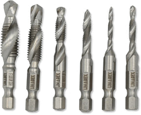 Gewindebohrer Satz 6-tlg. M3–M10 HSS für Bohrmaschine 54 - 58 mm