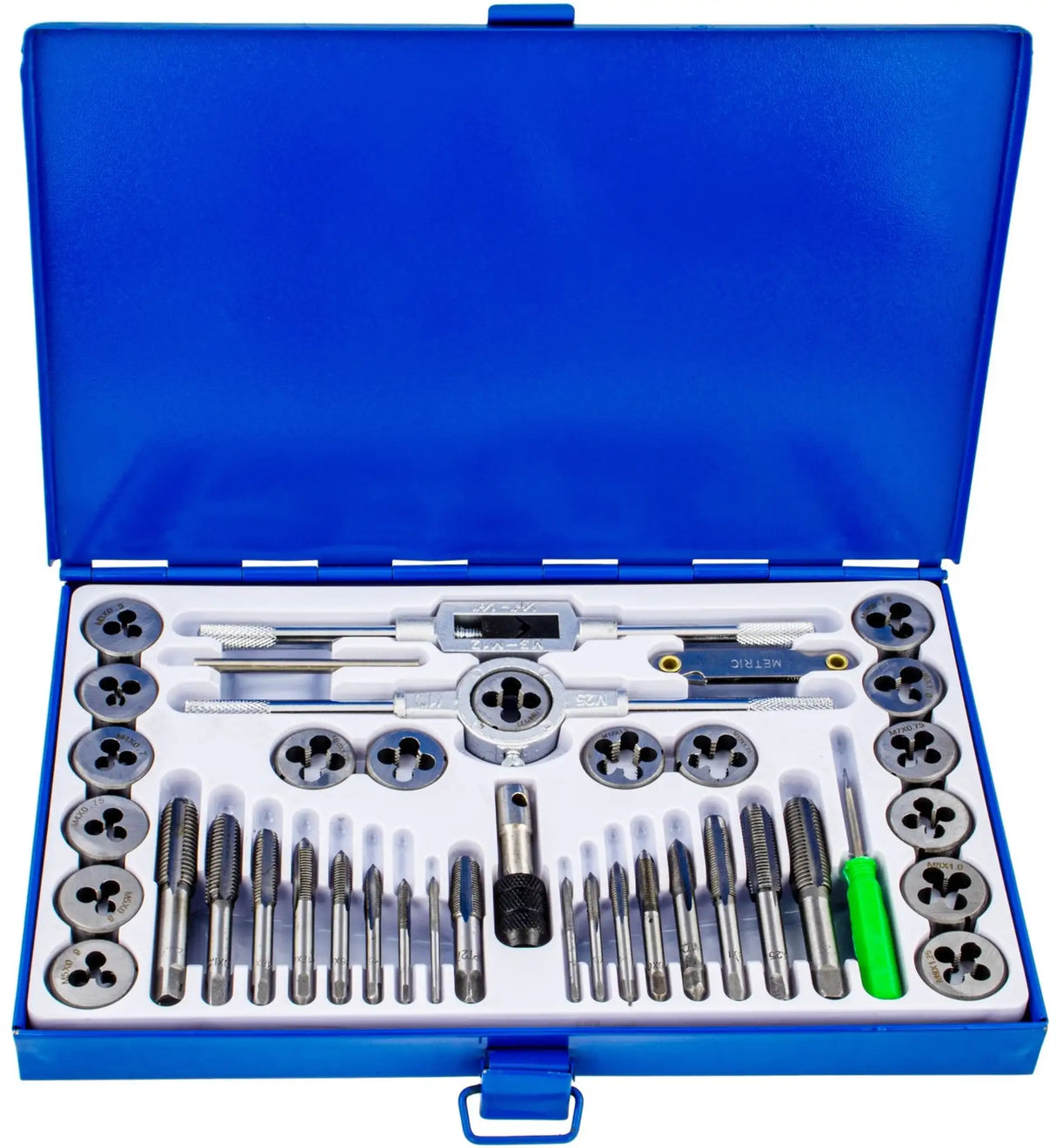 Gewindeschneider Set 40tlg Gewindebohrer Gewindeschneider Schneideisen M3-M12