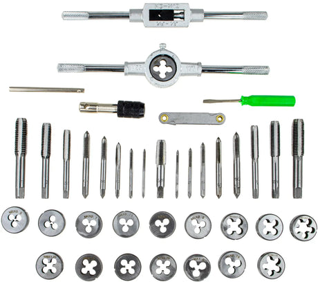 Gewindeschneider Set 40tlg Gewindebohrer Gewindeschneider Schneideisen M3-M12