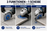 Jolly Cut Diamanttrennscheibe 125 mm Fliesen Keramik Schleifen 3in1 funktion