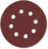 Exzenter-Schleifscheiben 125 mm Klett mit 8 Loch Holz Metall Stahl