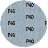 Exzenter Schleifscheiben 125 mm P40 Klett ohne Loch für Metall Stahl und Edelstahl