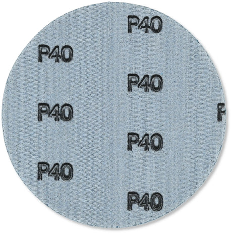 Exzenter Schleifscheiben 125 mm P40 Klett ohne Loch für Metall Stahl und Edelstahl