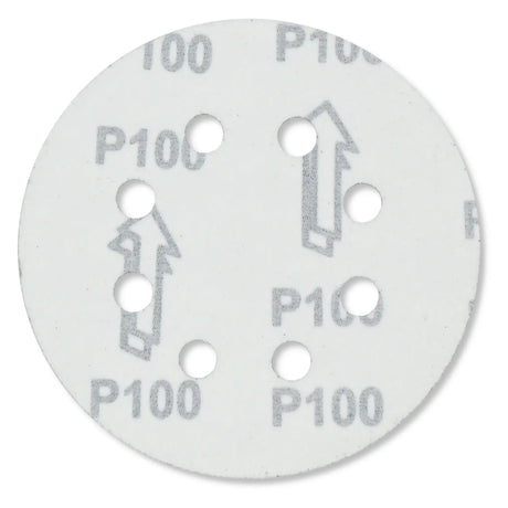 Exzenter-Schleifscheiben 125 mm P100 Klett mit 8 Loch Holz Metall Stahl
