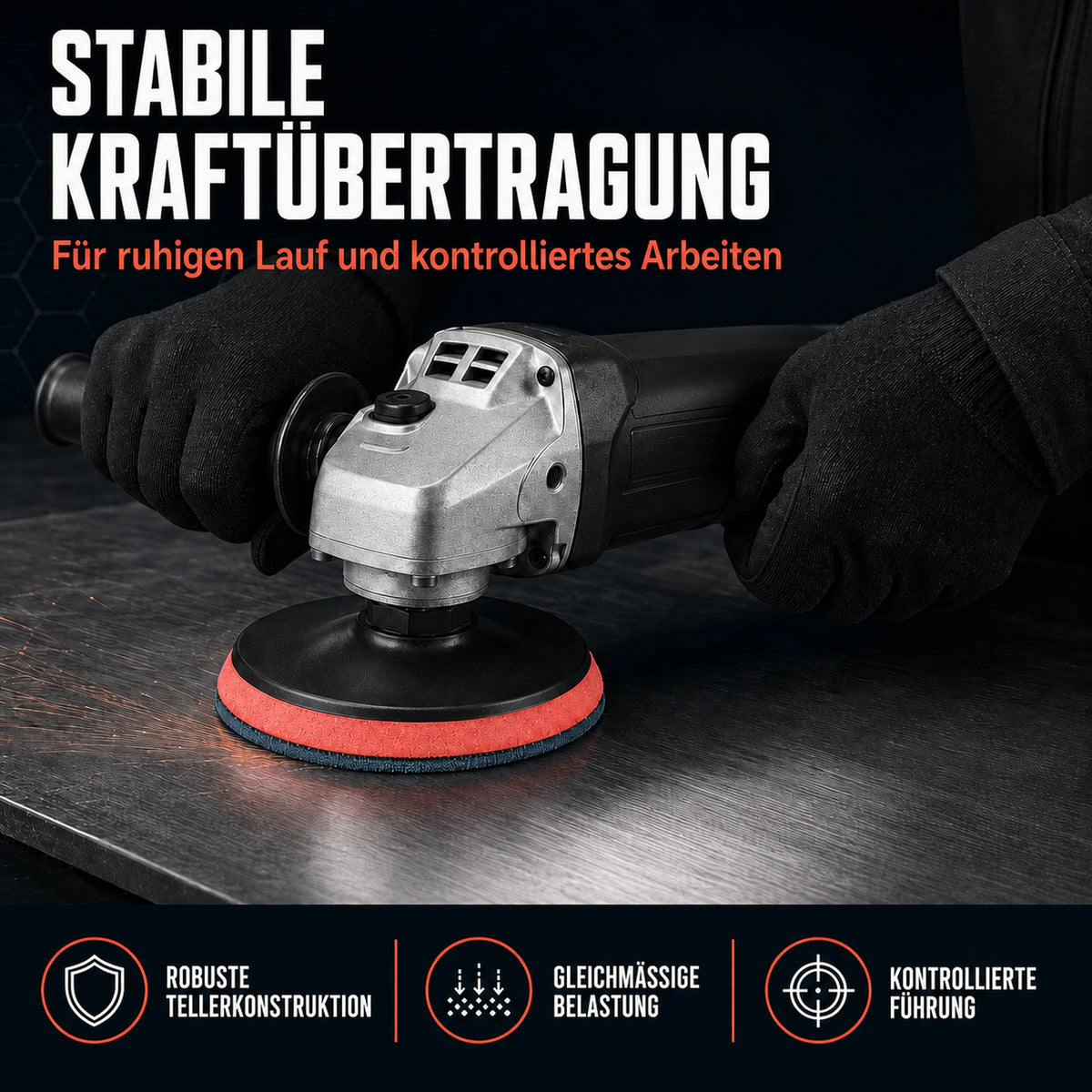 Klett Schleifteller  Bohrmaschine Winkelschleifer Stützteller M14 Adapter stabil