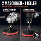 Klett Schleifteller  Bohrmaschine Winkelschleifer Stützteller M14 Adapter 2 maschinen