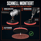 Klett Schleifteller  Bohrmaschine Winkelschleifer Stützteller M14 Adapter schnell