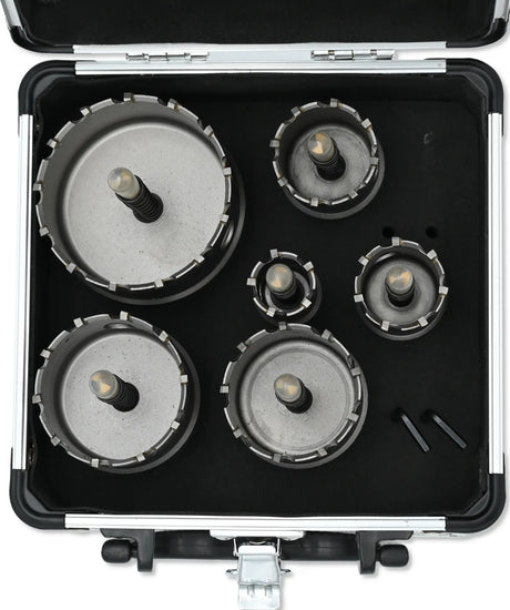 TCT Kreisschneider 6-tlg. 22–65 mm Hartmetall Lochsägen Metall PRO Series