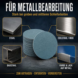 PRO Klett Schleifscheiben 125 Ohne Loch Metall Stahl Edelstahl Zirkon metallbearbeitung