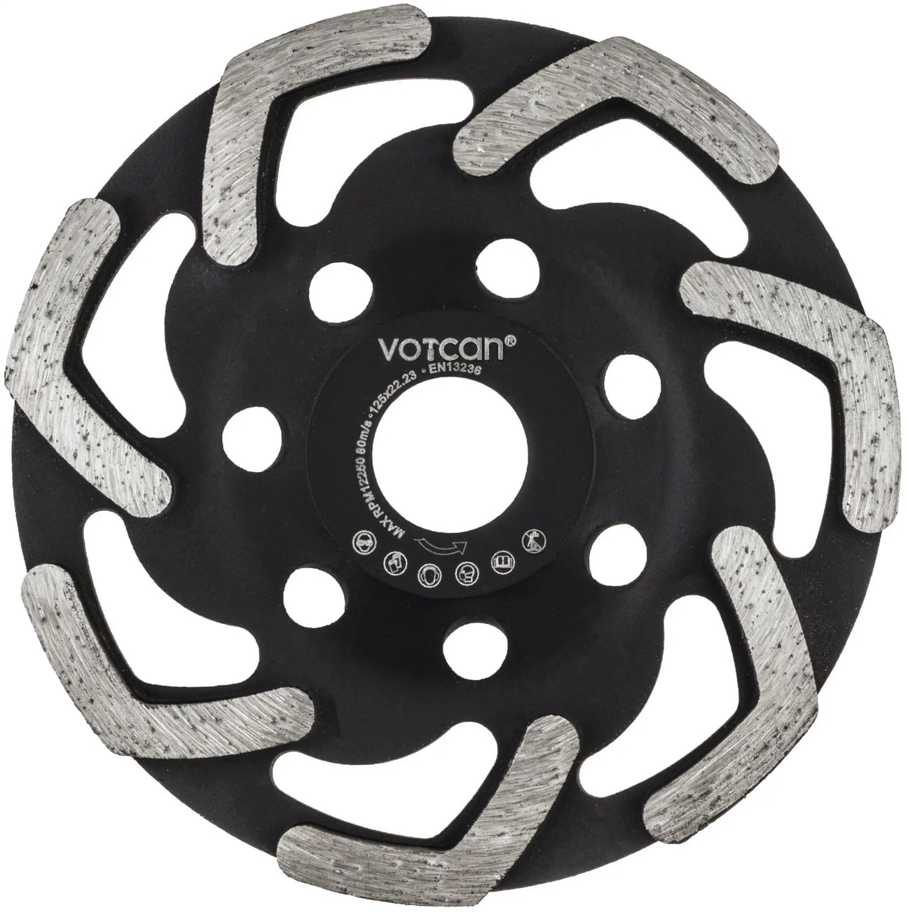 Diamantschleiftopf 125 Premium Boomerang Beton Estrich Fliesenkleber Betonschleifer PRO