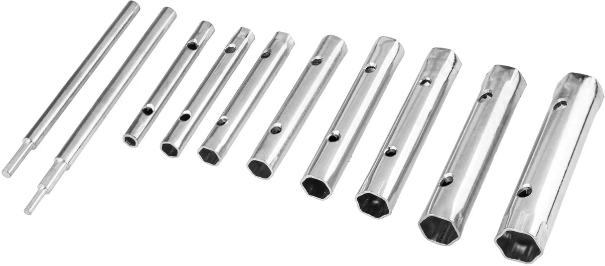 Rohrschlüssel 10 tlg. Rohr Steckschlüssel Set 6 - 22 mm Rohr Werkzeug Schlüssel