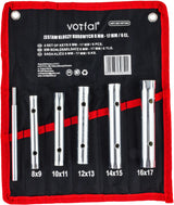 Rohrschlüssel 6 tlg. Rohr Steckschlüssel Set 8 - 17 mm Rohr Werkzeug Schlüssel