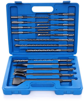 SDS Plus 17tlg. Steinbohrer Set Meißel Bohrer Bohrhammer Betonbohrer