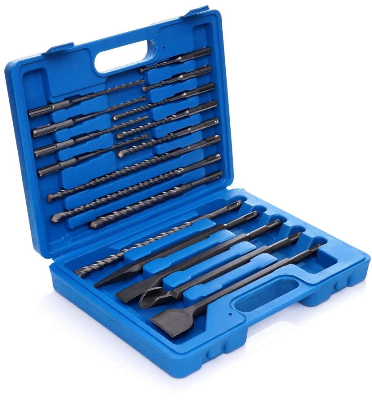 Hochwertiges 7-teiliges SDS Bohrer Set für Steinbohrer und Betonbohrer Hochwertiges 7-teiliges SDS Bohrer Set für Steinbohrer und Betonbohrer