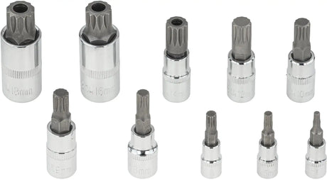 Steckschlüssel Innenvielzahn 1/4" 3/8" 1/2" Nüsse M4 - M18 Stecknuss Set