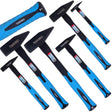 Schlosserhammer Satz 6 Tlg. Hammer 100 - 2000 Gramm Fiberglass Stiel