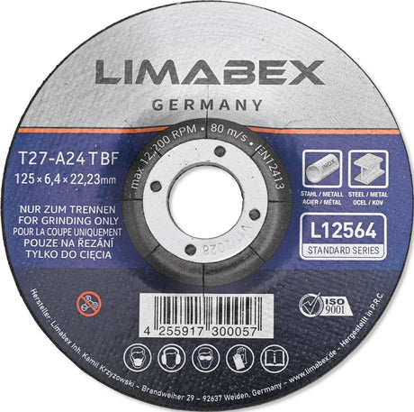 Schruppscheiben 125 x 6.4 mm Metall Stahl Edelstahl INOX Schleifscheiben