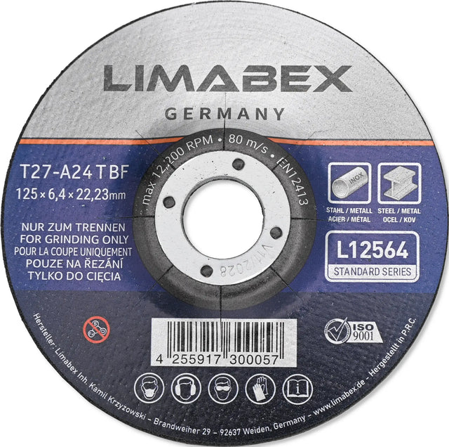 Schruppscheiben 125 x 6.4 mm Metall Stahl Edelstahl INOX Schleifscheiben