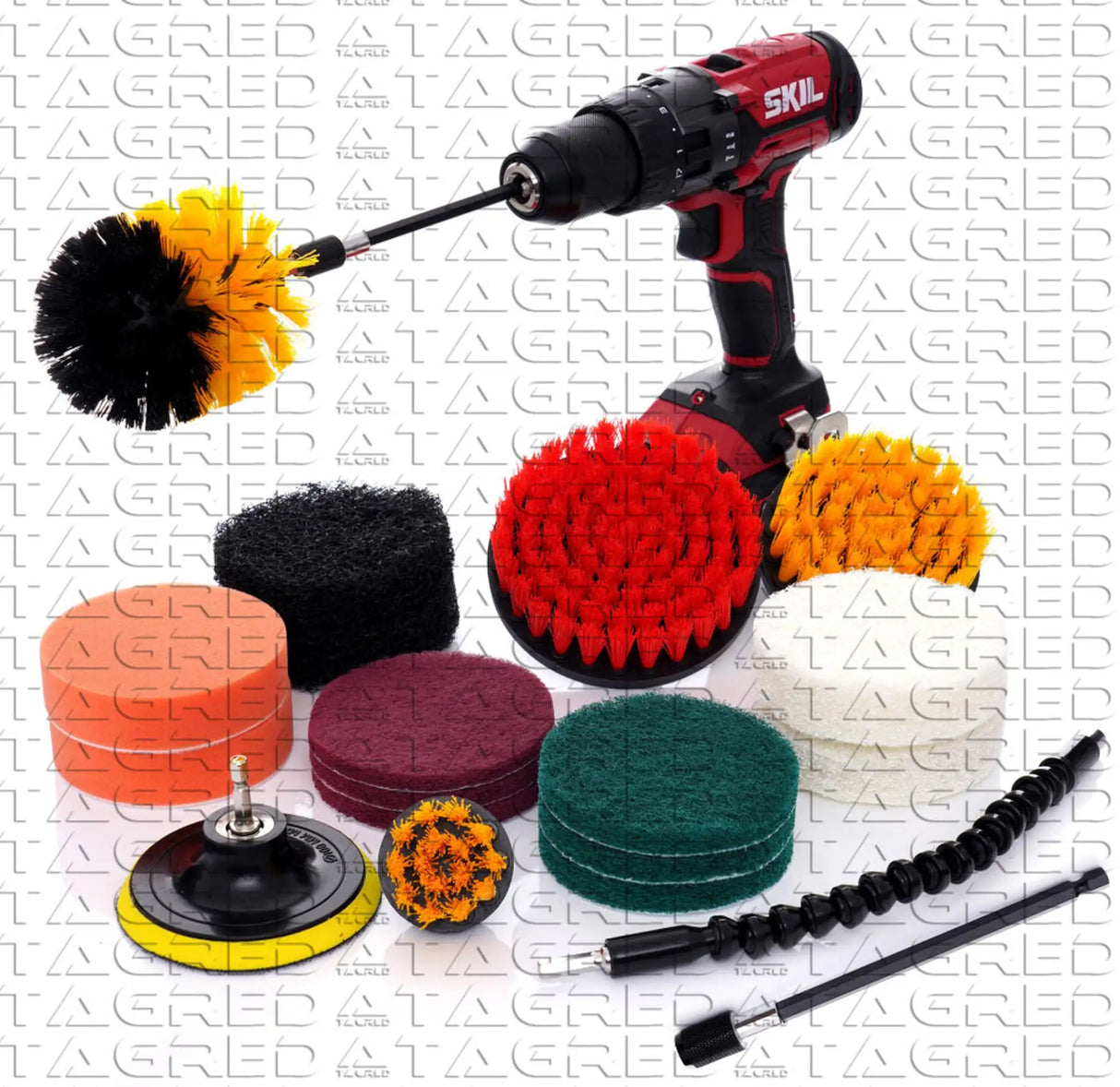 Coarse cleaning discs 100 mm cleaning fleece Stripclean grinding disc for drill