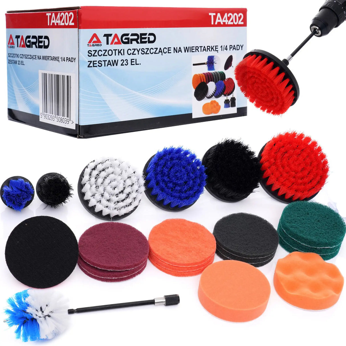 Coarse cleaning discs 100 mm cleaning fleece Stripclean grinding disc for drill