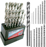 Metal twist drill set 19-piece metal drill 1.0- 10.0 mm HSS