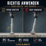 Stockermeißel SDS Plus 32 x 153 mm Beton Estrich Putz Mörtel Fliesenkleber anwendung