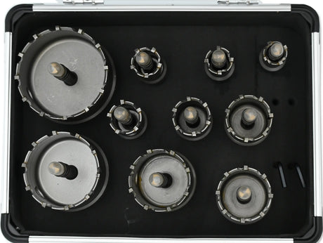 TCT Kreisschneider Satz 10-tlg. 16–60 mm Hartmetall Lochsägen Metall PRO Series