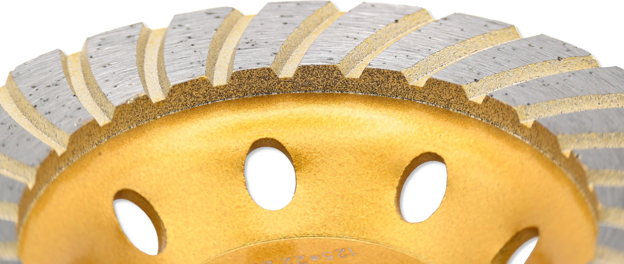 Diamantschleiftopf 125 mm Turbo Topfscheibe