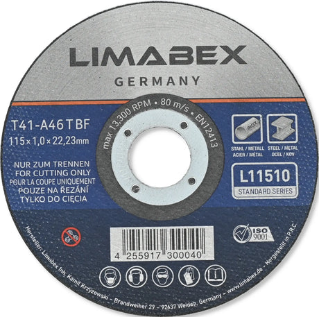 Trennscheiben 115 x 1.0 mm Metall Stahl Edelstahl INOX Rohre Profile Bleche Stangen