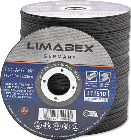 Trennscheiben 115 x 1.0 mm Metall Stahl Edelstahl INOX Rohre Profile