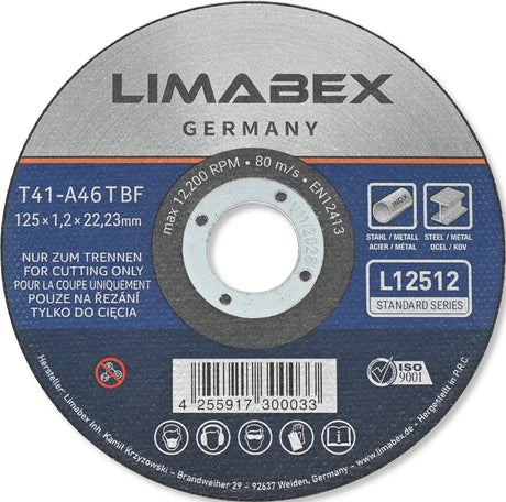 Trennscheiben 125 x 1.2 mm Metall Stahl Edelstahl INOX Rohre Profile Bleche Stangen