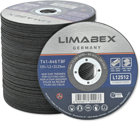 Trennscheiben 125 x 1.2 mm Metall Stahl Edelstahl INOX Profile Bleche Stangen