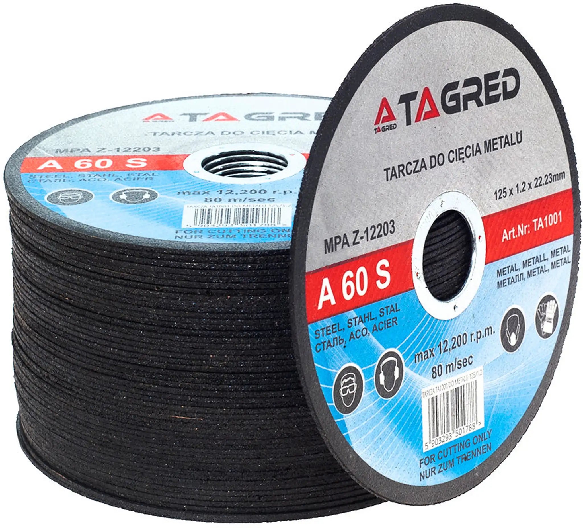 Trennscheiben 125 x 1.2 mm Metall Stahl Blech Edelstahl INOX