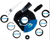 Absaughaube für Winkelschleifer 180 / 230 mm Absaugvorrichtung mit Bürstenkranz Staubabsaugung